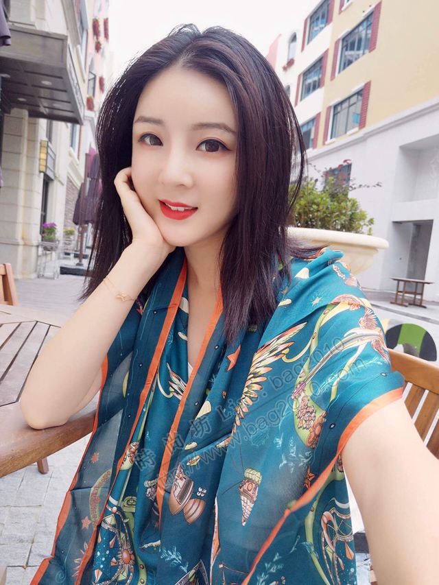 HERMES圍巾 愛馬仕專櫃新品 真絲喬其緞長巾 愛馬仕經典女絲巾  llwj6665